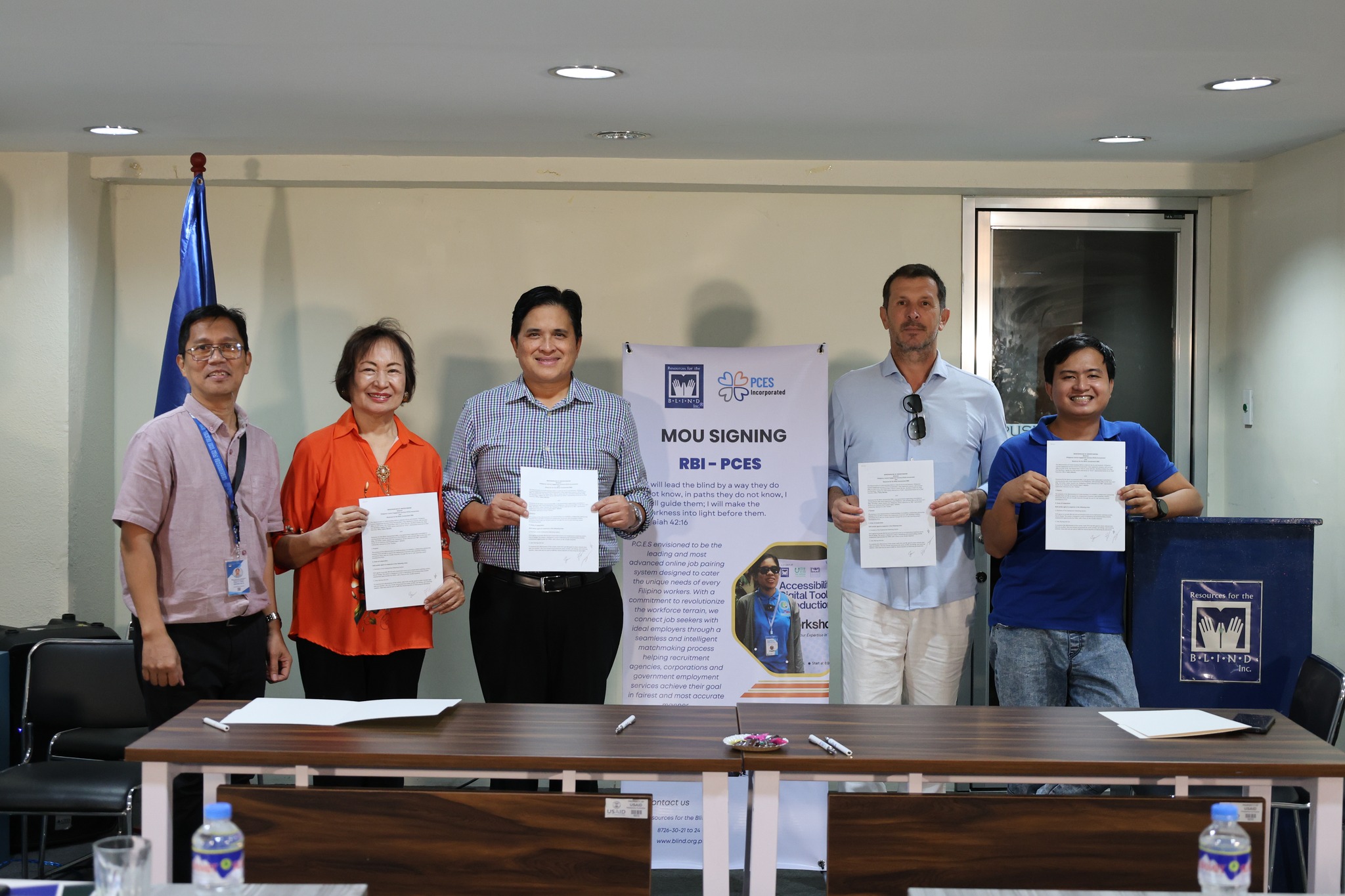 MOU signing between RBI and PCES.