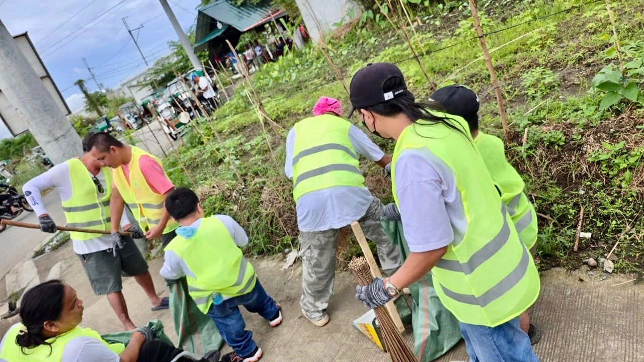 Persons with Disabilities conducting a clean up drive